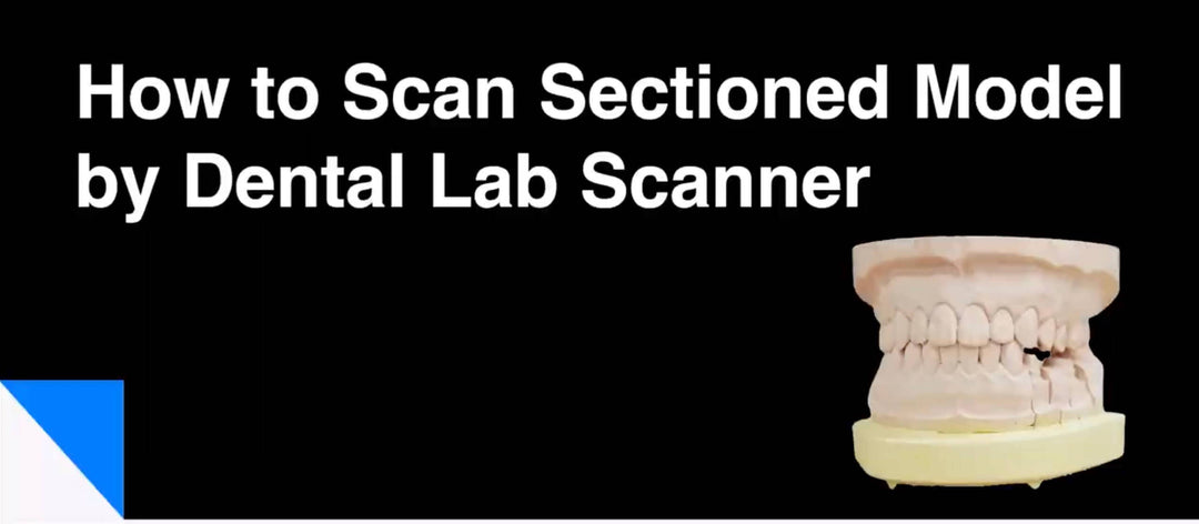 How to Scan sectioned model by our Shining 3D dental lab scanners from ADAE dental store
