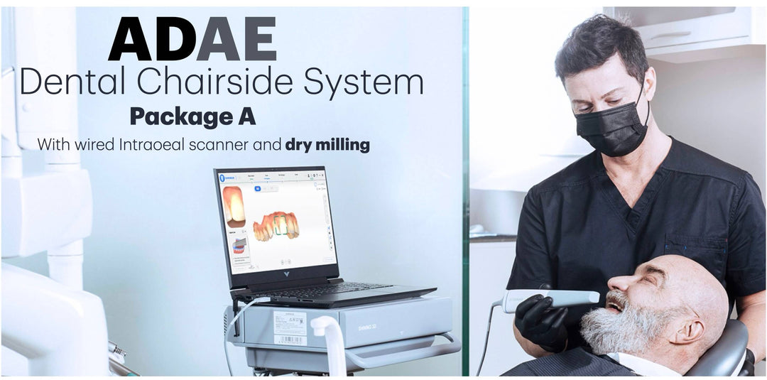 ADAE Dental Chairside System with Aoralscan 3 intraoral scanner and dry milling (Package A)