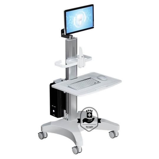 ADAE Pro 1 dental trolley for intraoral scanners and desktop computers