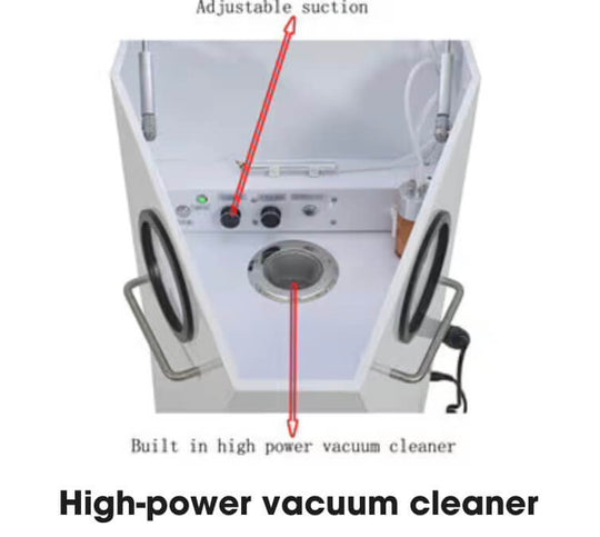ADAE V1 shadowless mobile dental sandblaster with dust collector and micromotor (New Release)