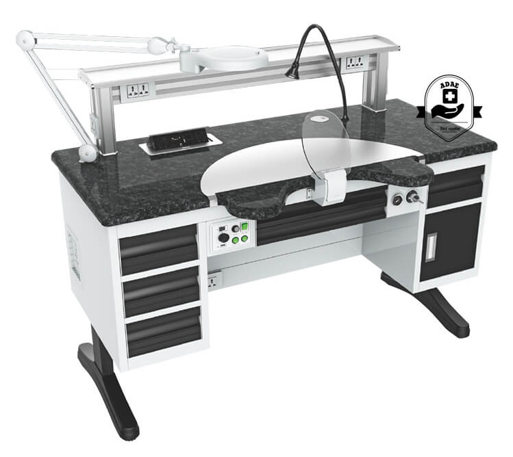 ADAE AD-3 Dental Lab workstation with built-in vacuum cleaner(Single)