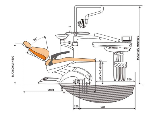 ADAE E24 dental unit - ADAE Dental Online Store
