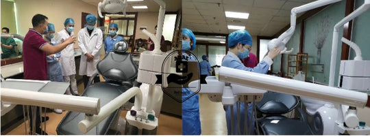 ADAE L40 dental unit with trinity disinfection system