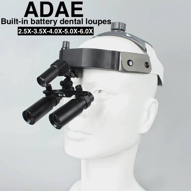 AD011 dental loupes with built in battery and LED - ADAE Dental Online Store