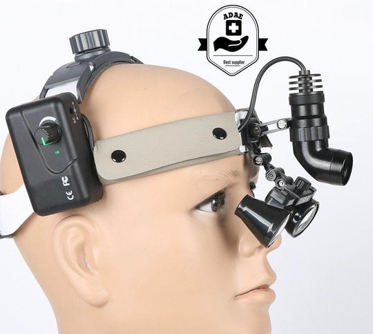 ADAE AD001R dental loupes with built in removable battery - ADAE Dental Online Store