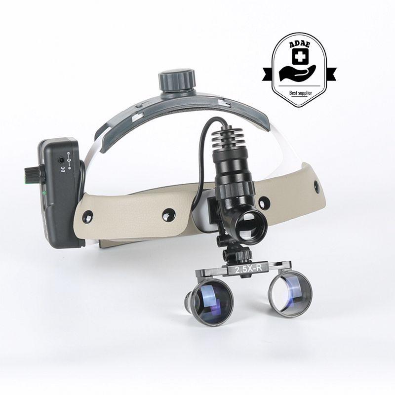 ADAE AD001R dental loupes with built in removable battery - ADAE Dental Online Store