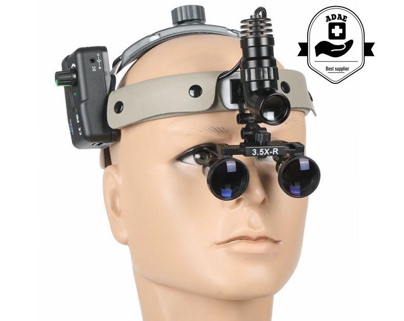 ADAE AD001R dental loupes with built in removable battery - ADAE Dental Online Store