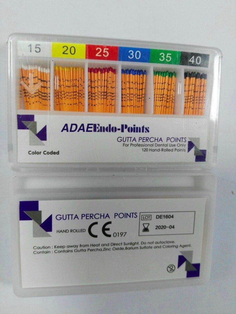 (Price for 20 packs)ADAE Gutta Percha Points mm marks(0.02 Taper) - ADAE Dental Online Store