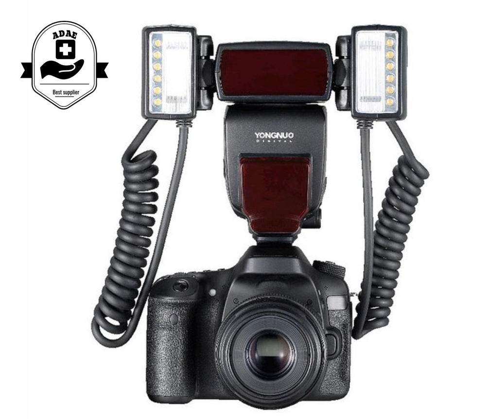 TTL Twin Flash for Canon EOS DSLR Camera+Adapter Rings - ADAE Dental Online Store