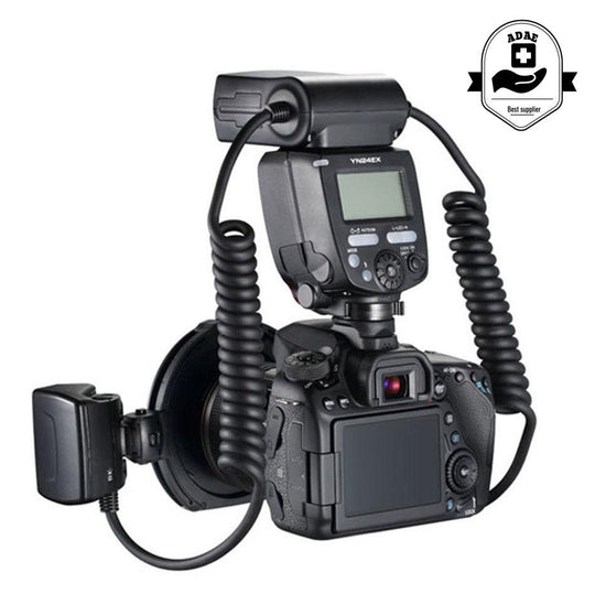 TTL Twin Flash for Canon EOS DSLR Camera+Adapter Rings - ADAE Dental Online Store
