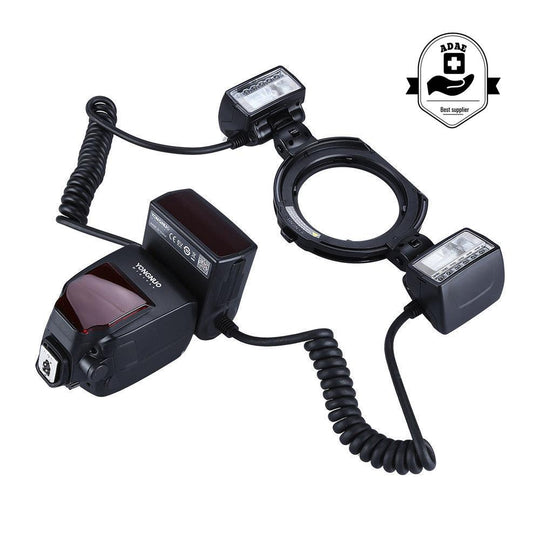TTL Twin Flash for Canon EOS DSLR Camera+Adapter Rings - ADAE Dental Online Store