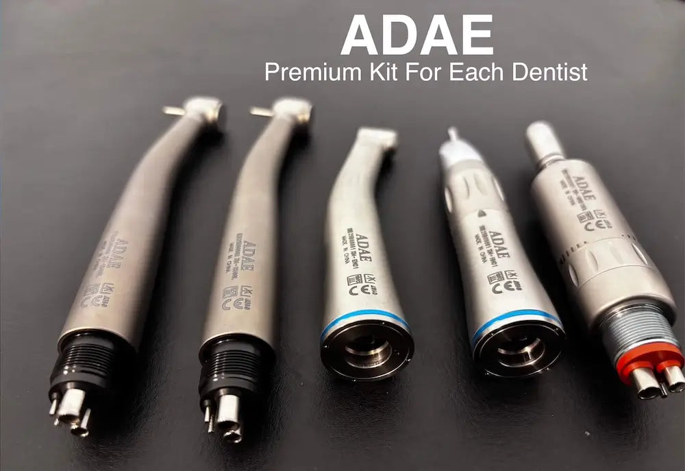 Dental handpieces at ADAE Dental Store for high-speed and low-speed dental procedures in professional dental clinics.