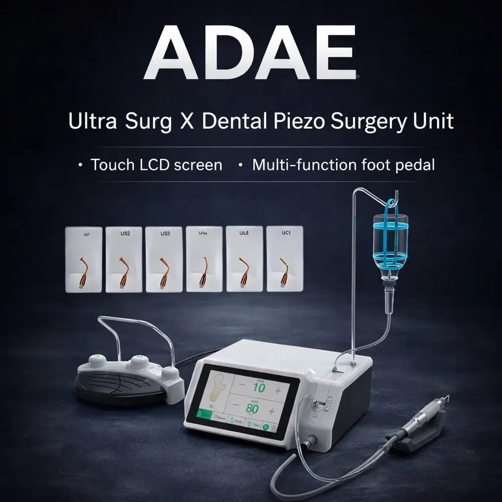 Dental piezo surgery unit for bone cutting implantology and oral surgery