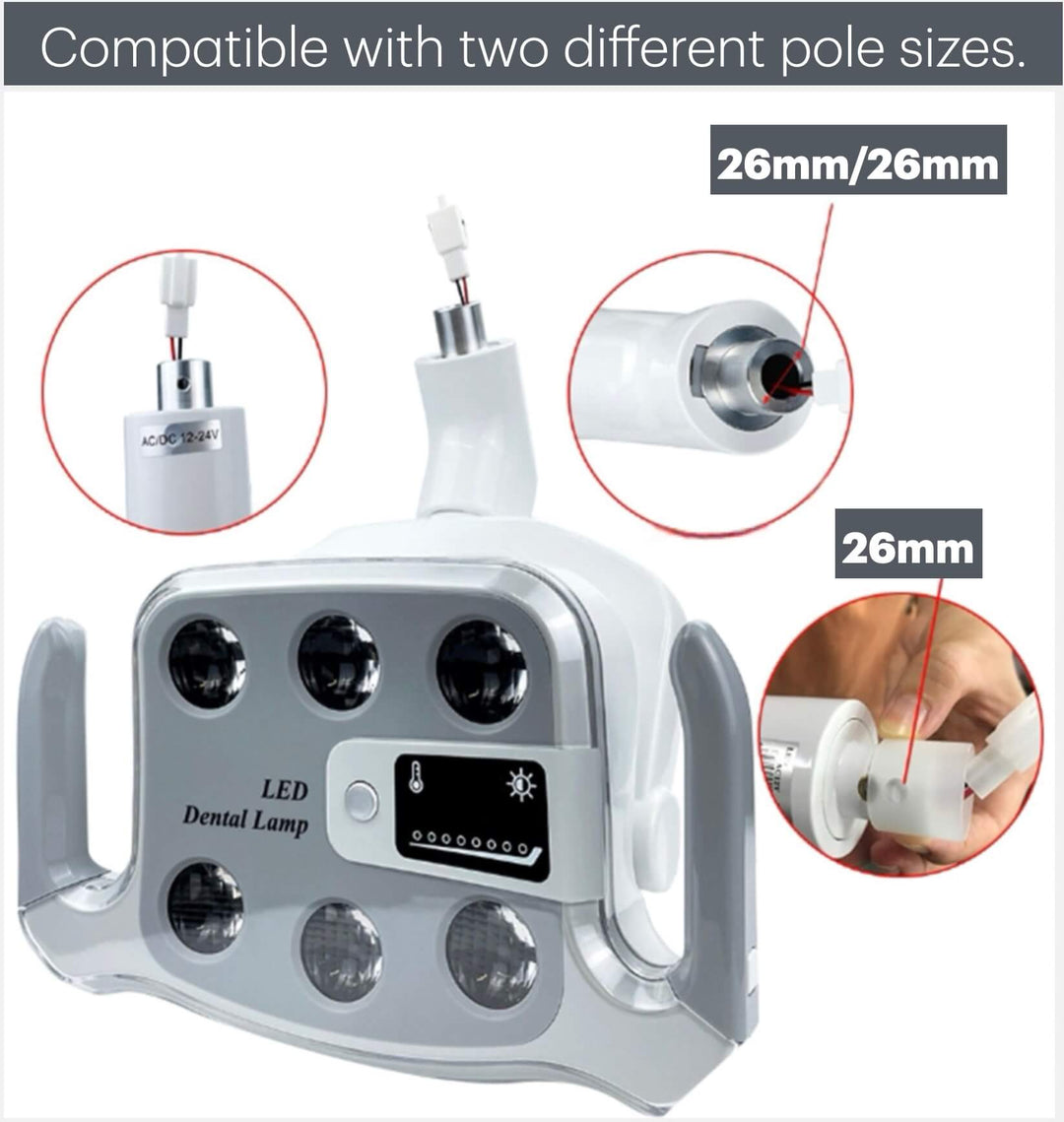 ADAE A1 shadowless LED dental chair operating lamp