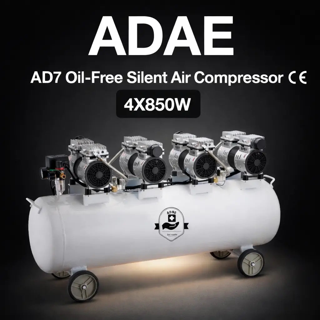 ADAE AD7 Silent Air compressor (Oil-Free)-4X850W-For eight dental chairs