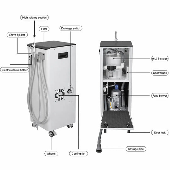 ADAE A50 portable dental suction unit