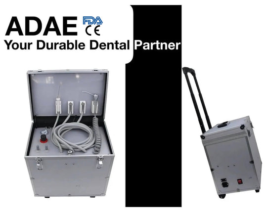 ADAE AD001 portable dental unit with built-in silent air compressor