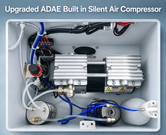 ADAE AD001 portable dental unit with built-in silent air compressor