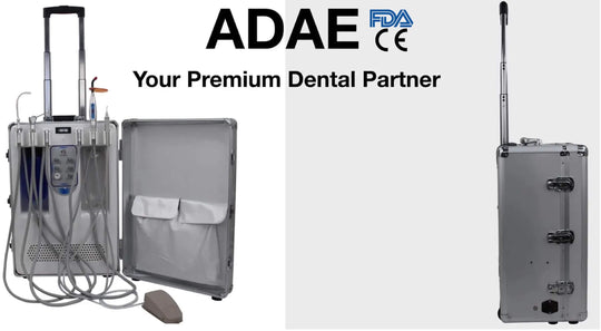 ADAE AD002 portable dental unit with built-in silent air compressor