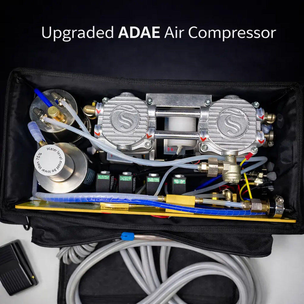 ADAE AD005 Portable Dental Delivery Unit Backpack with Suction System-Upgraded version