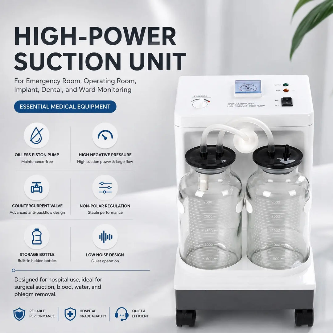 ADAE High-Power surgical  and dental suction unit – Dual Bottle (New release)