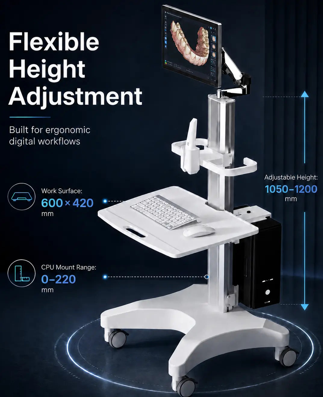 ADAE IOS Workstation Pro – All-in-One Intraoral Scanner Workstation