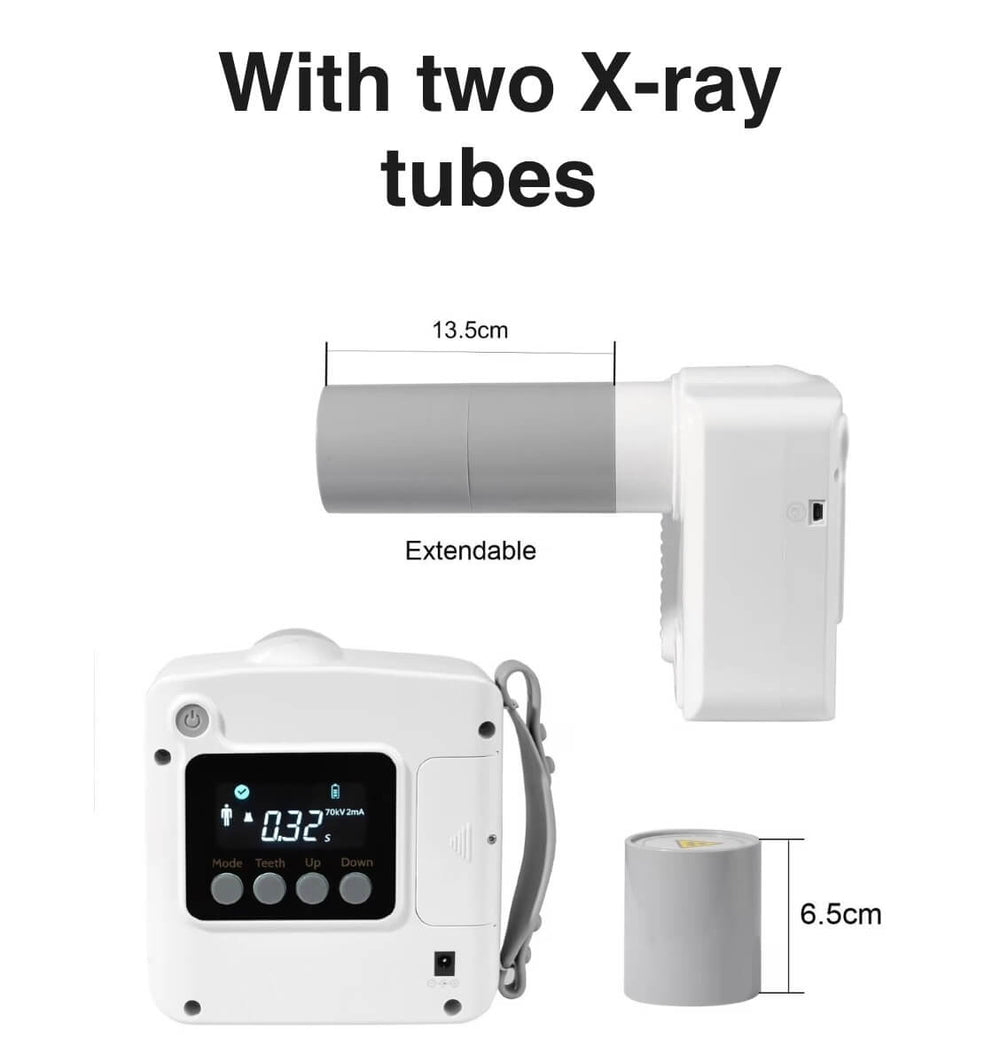 ADAE Pro 2 dental portable X-ray machine (with 2 X-ray tubes and optional stand)-New release