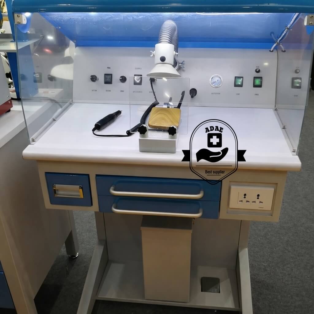 ADAE Pro dental Lab laboratory workstation with double vacuum suction