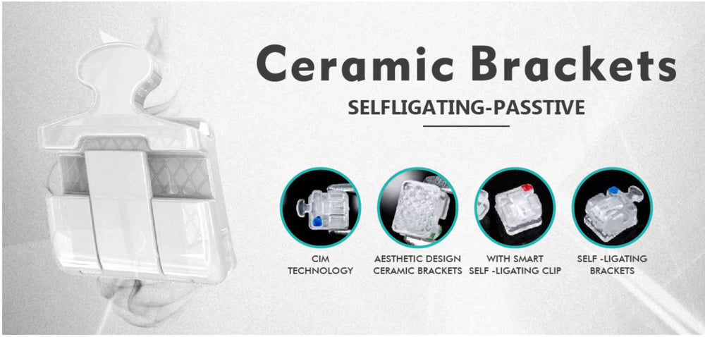 ADAE orthodontic ceramic brackets-Monoblock
