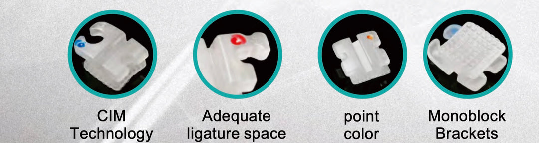 ADAE orthodontic ceramic self ligating brackets-Passive