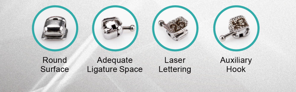 ADAE orthodontic self ligating brackets–Spherical
