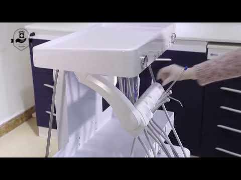 ADAE portable dental solution with built-in silent air compressor and intraoral camera