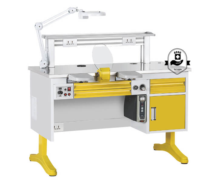 ADAE AD-4 Dental Lab workstation with built-in vacuum cleaner(Single)
